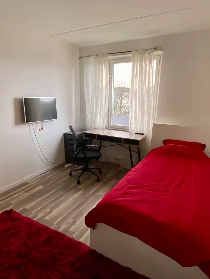Comfortable and spacious student room in