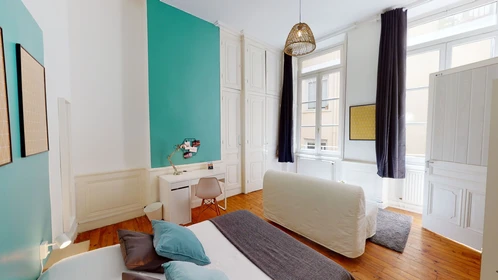 Helles Privatzimmer in Lyon