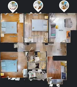 Özel oda konumu Rue Jean Vachet, Saint-Martin, 8 10 görüntüsü