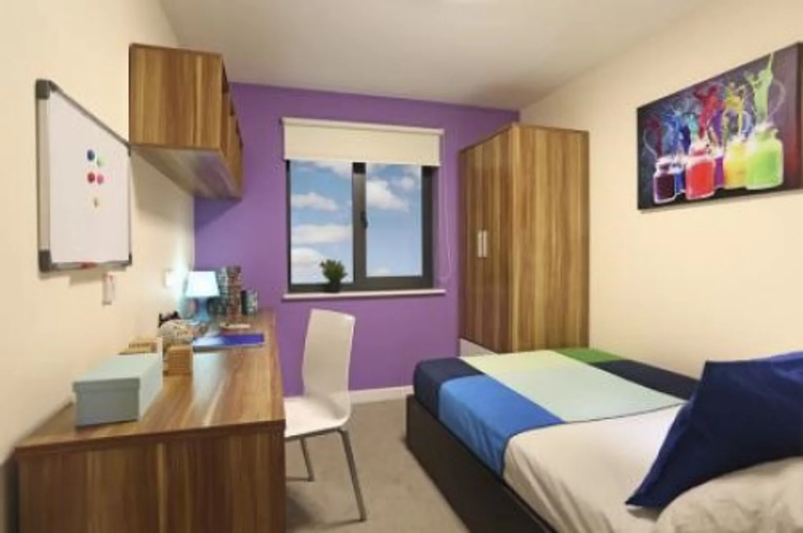 Room for rent in student apartment in , fully furnished