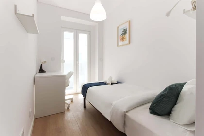 Lisboa de çift kişilik yataklı kiralık oda