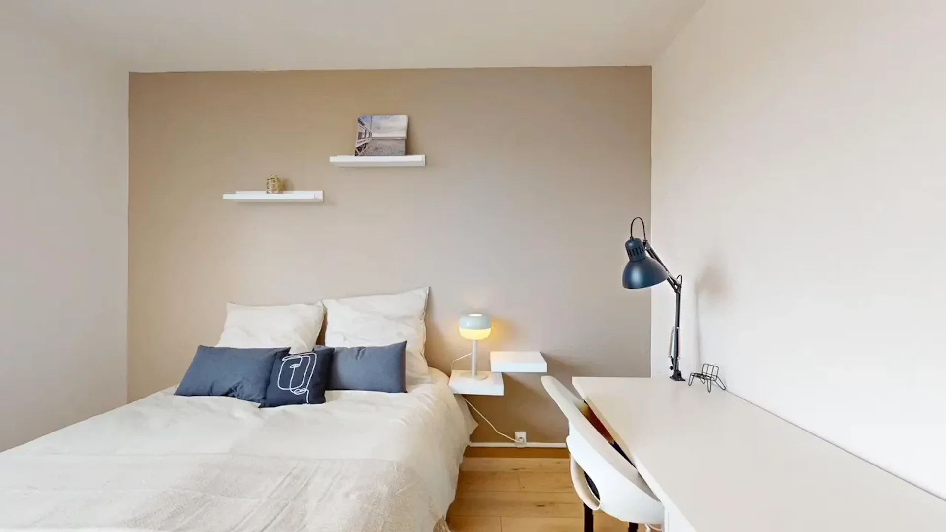 Affordable room for students with ample lighting in