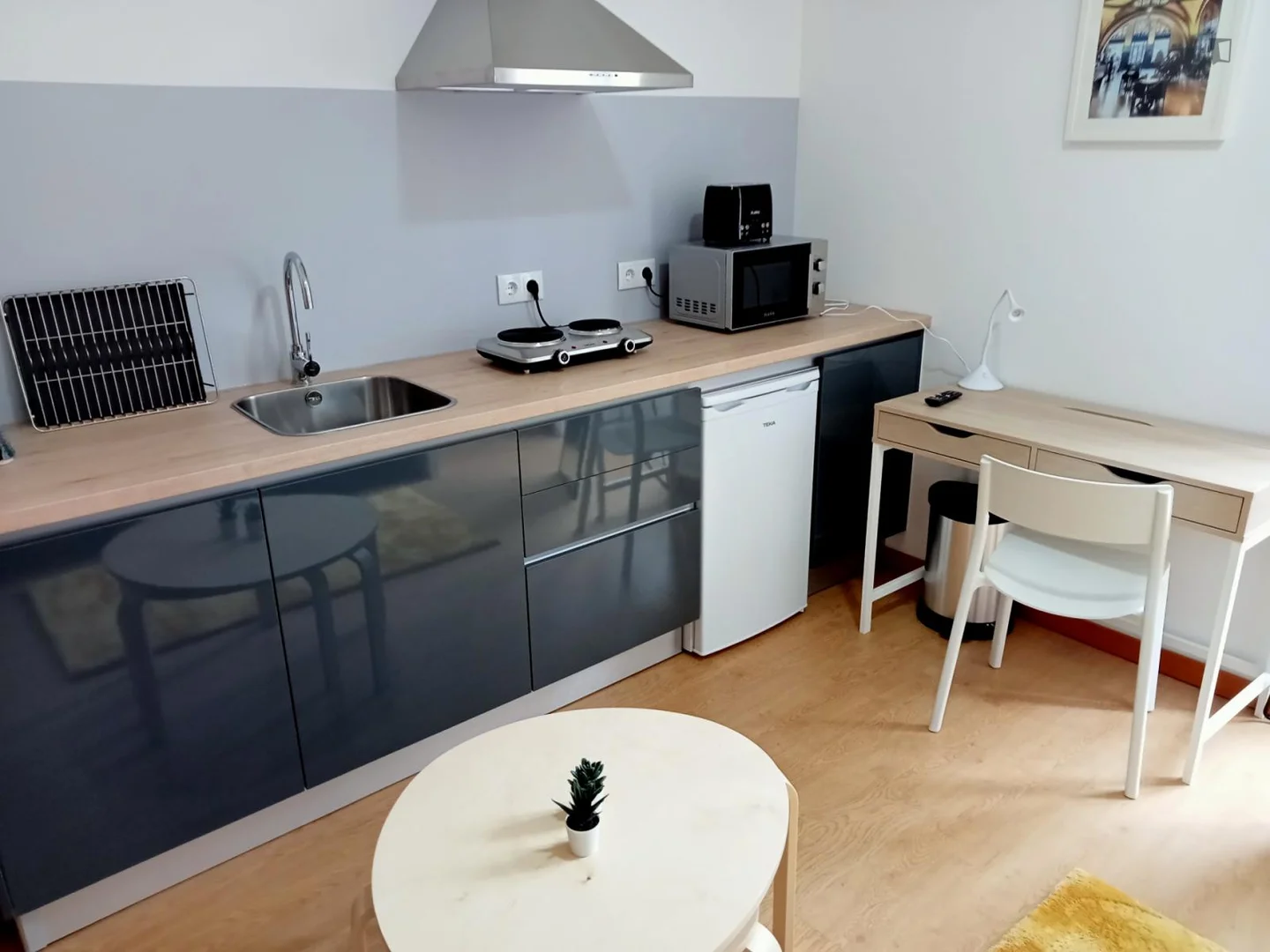 Apartamento estúdio compacto ideal para estudantes em 