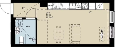 Alojamiento con 3 habitaciones en Espoo