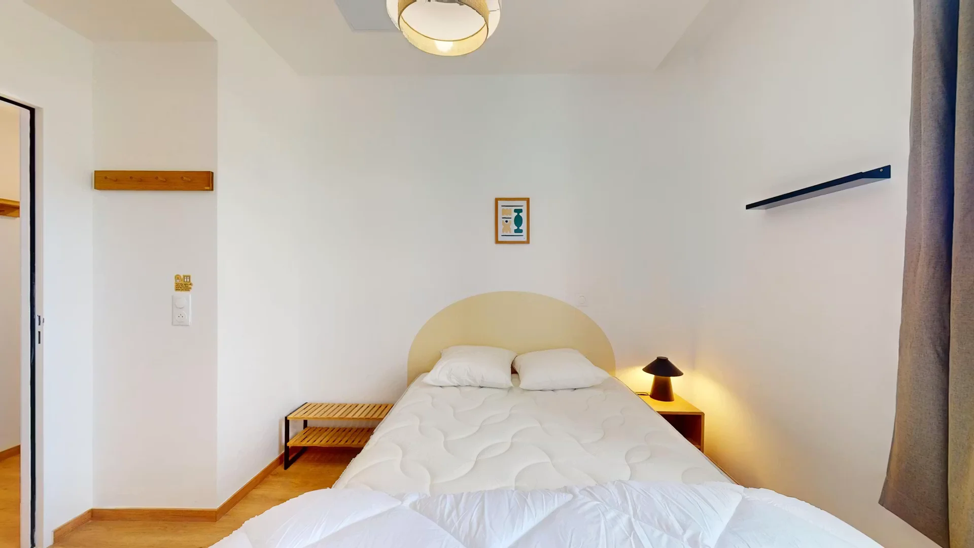 Habitación acogedora para estudiantes disponible en 