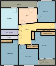 Habitación privada en residencia en 20 Promenade du Millénaire , imagen 5 de 5