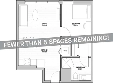 Apartamento totalmente mobilado em West-lafayette-indiana