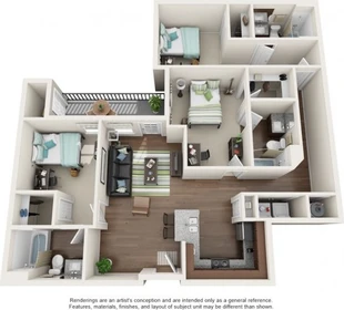 Alojamiento con 3 habitaciones en Columbia