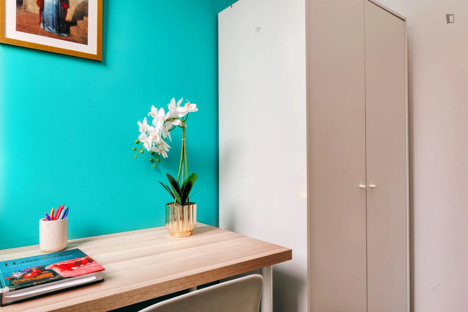 Affordable room for students with ample lighting in 