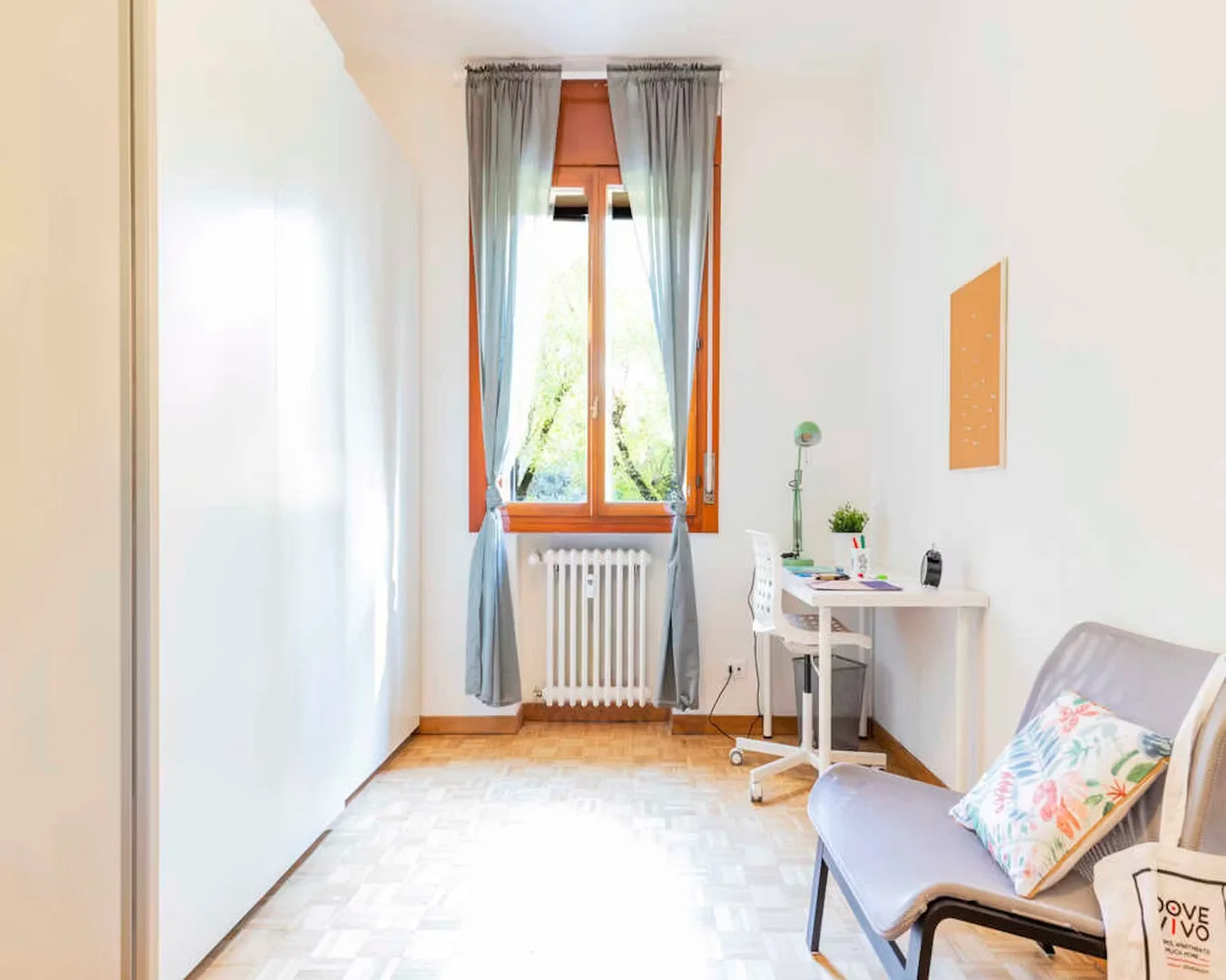 Affordable room for students with ample lighting in