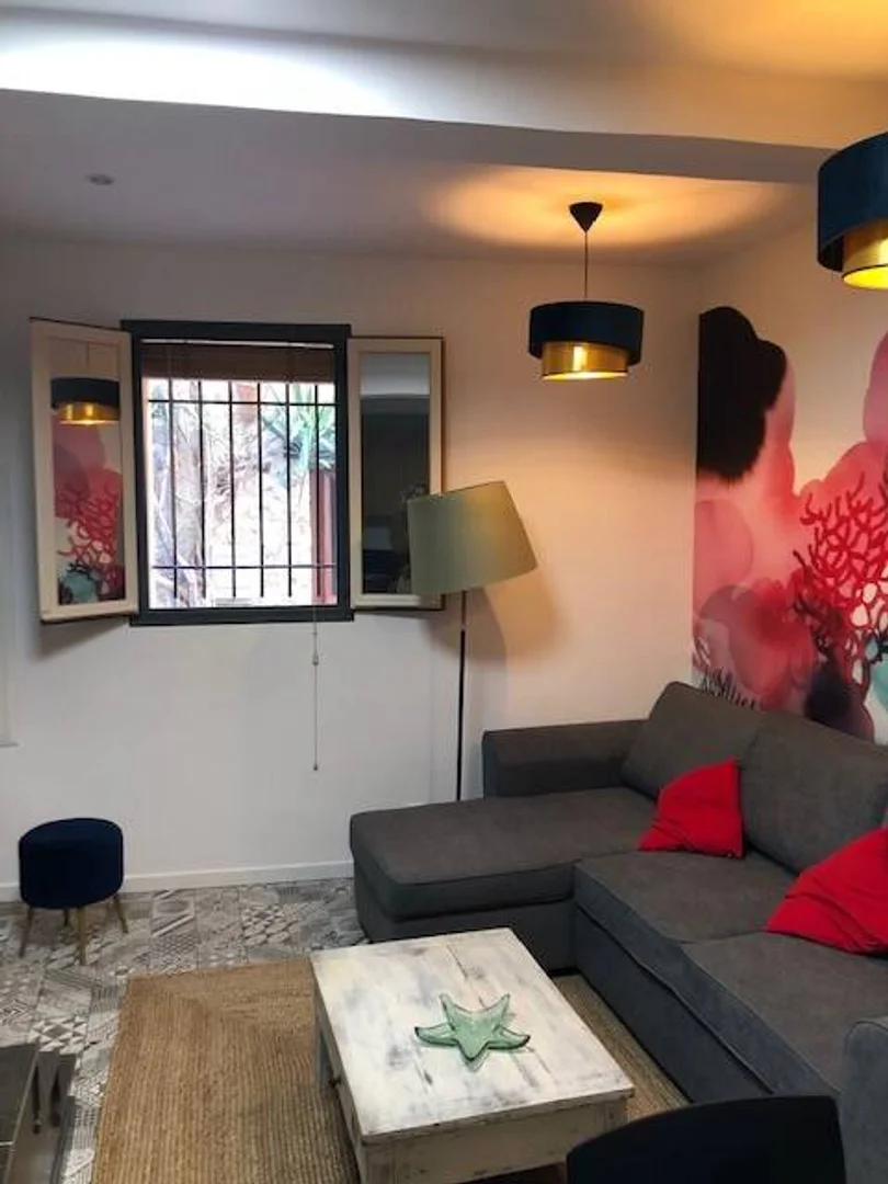 Student room in  with study area and shared facilities