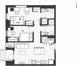 Komplette Wohnung voll möbliert in Minneapolis