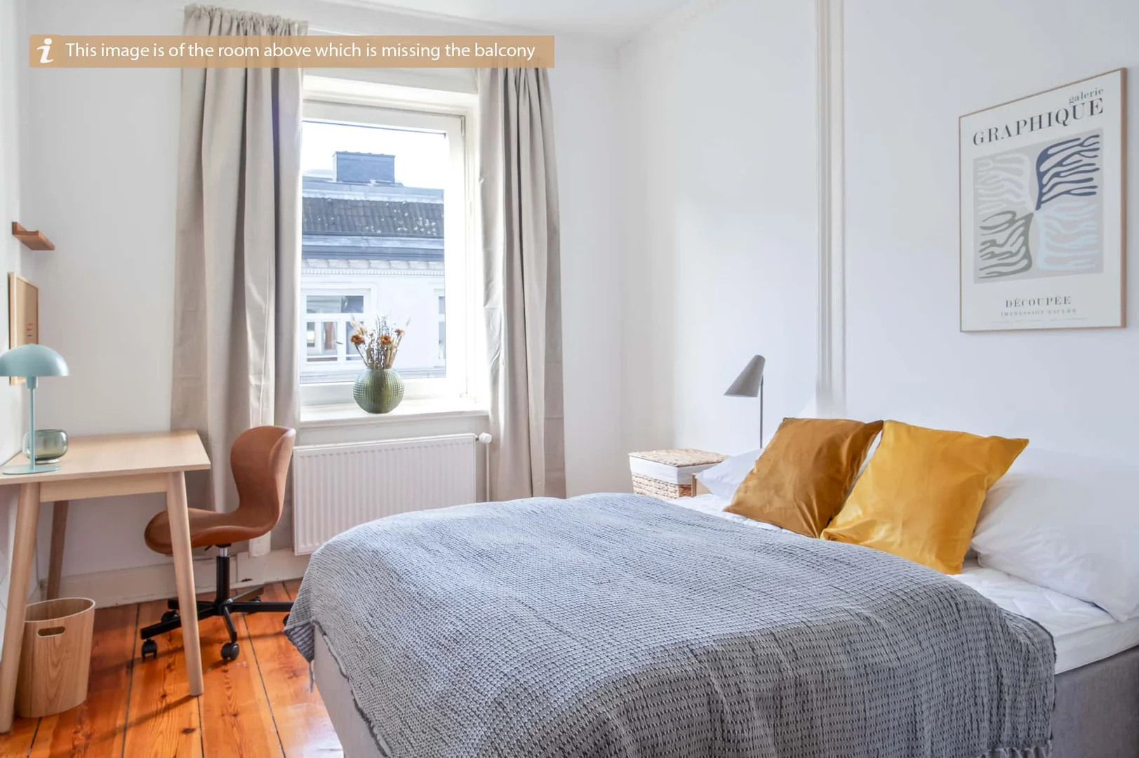 'de öğrenci dairesinde, tamamen mobilyalı kiralık oda