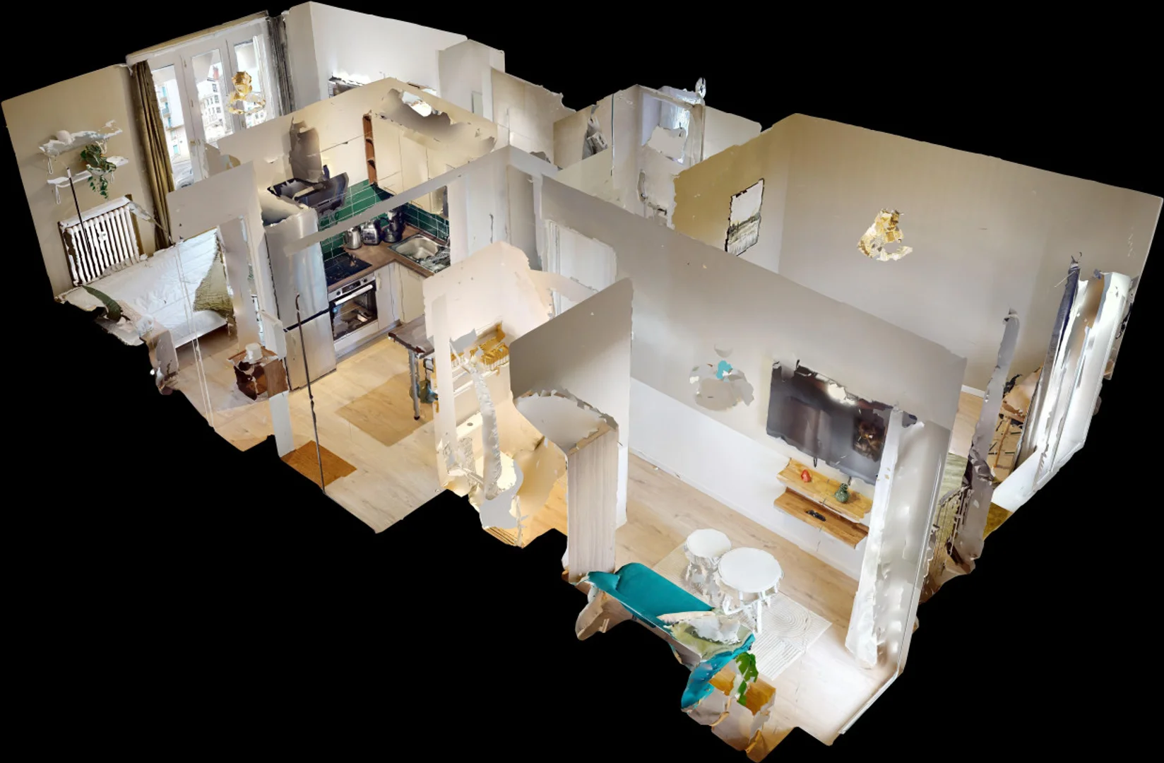 Habitación asequible para estudiantes con buena iluminación en 