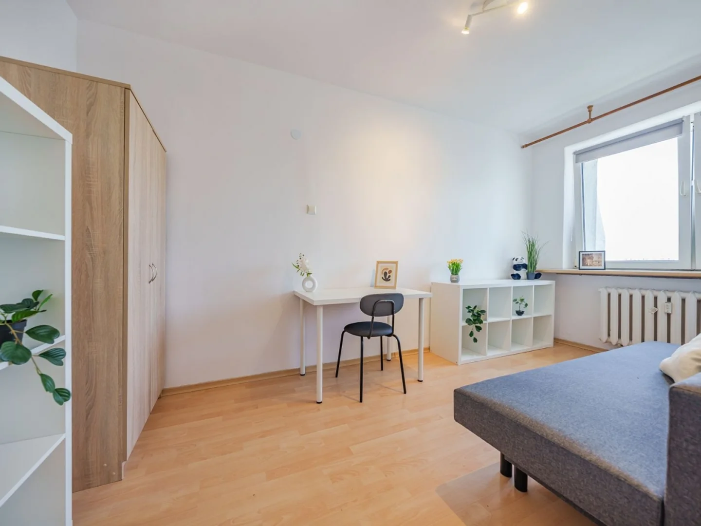 Habitación asequible para estudiantes con buena iluminación en 