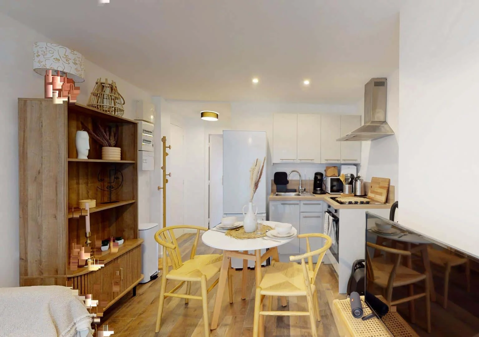'de öğrenci dairesinde, tamamen mobilyalı kiralık oda