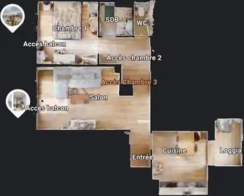 Privatzimmer in der Rue Guillaume Janvier, Lemasson, bild 9 von 10