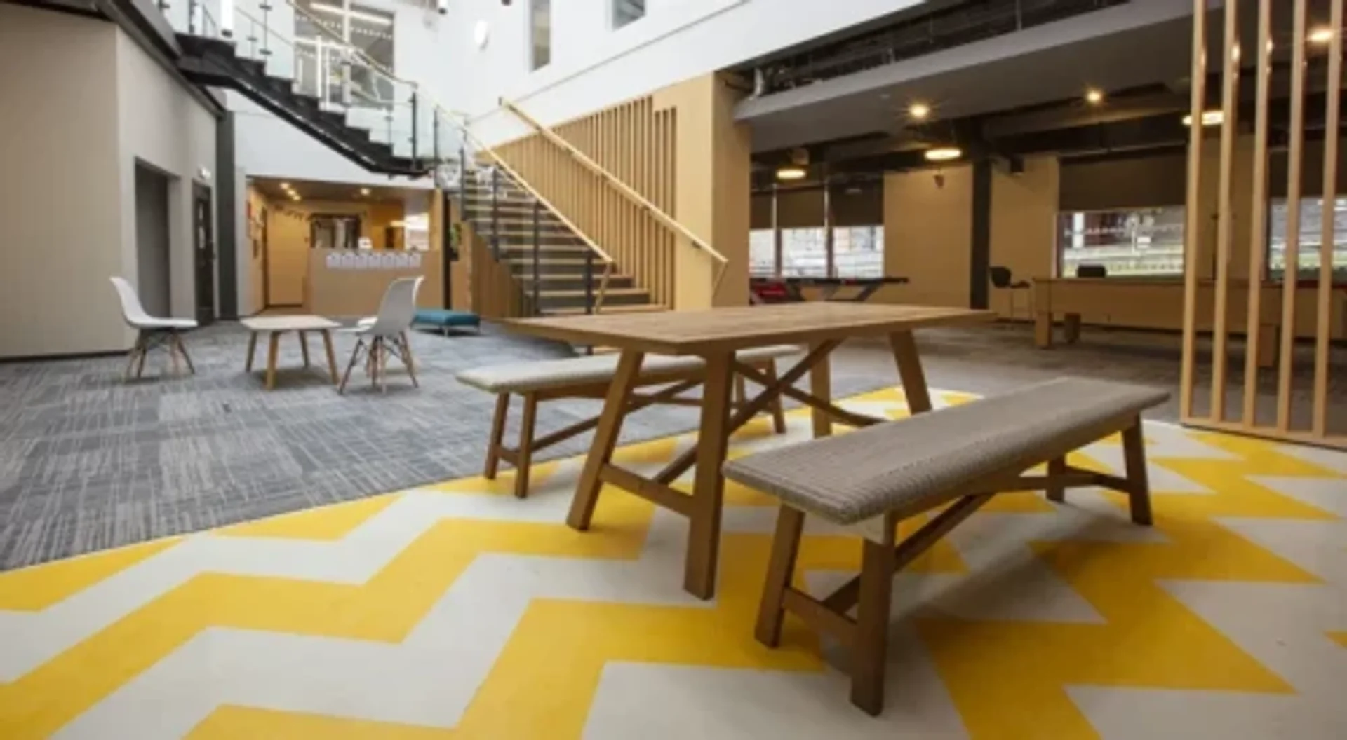 Student room in  with study area and shared facilities