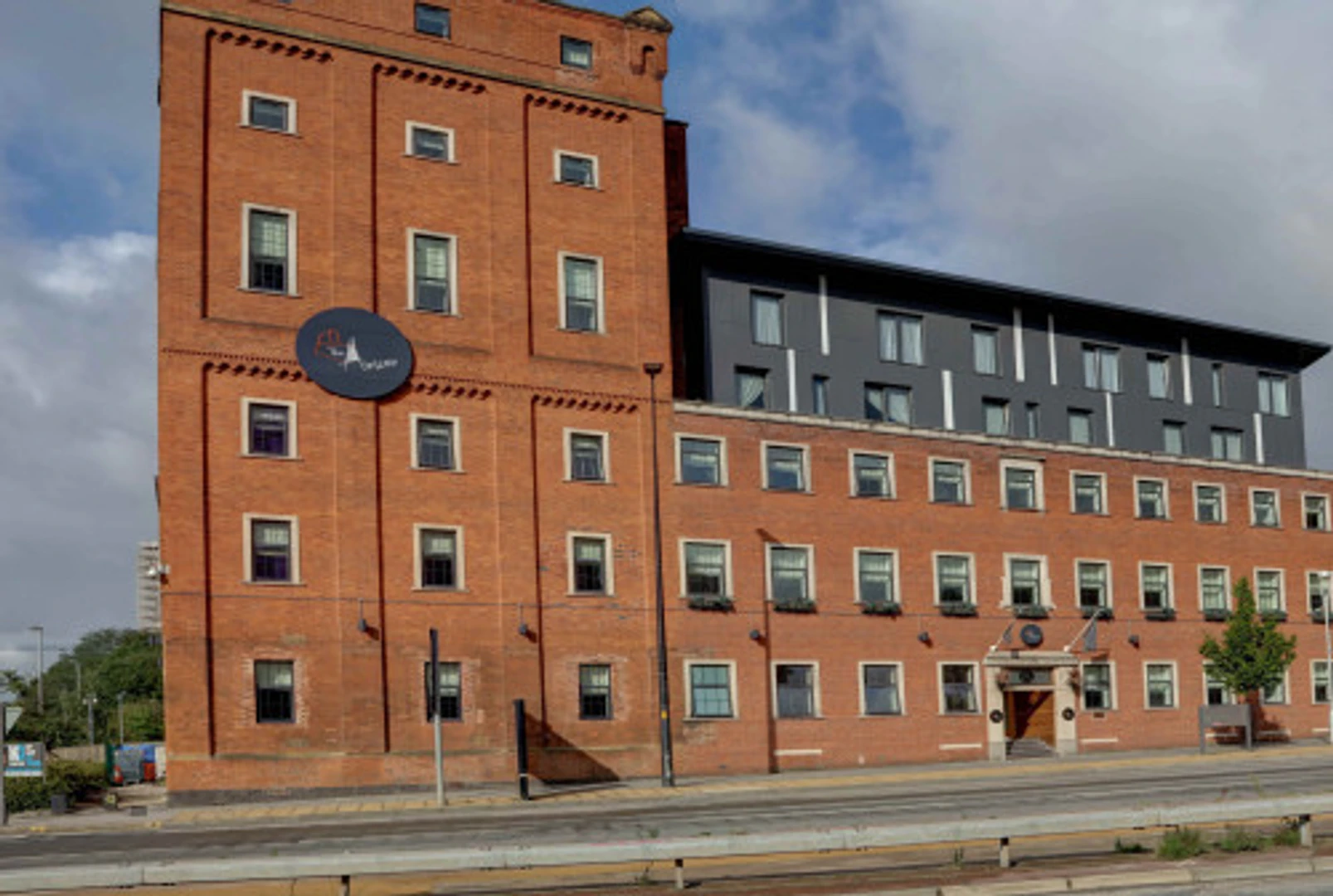 Student room in  with study area and shared facilities