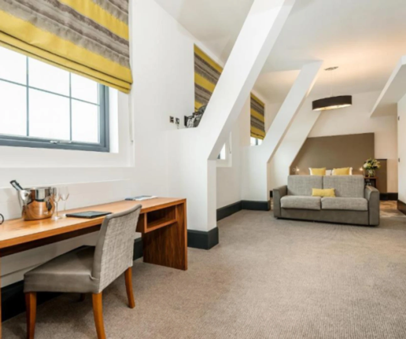 Affordable room for students with ample lighting in 