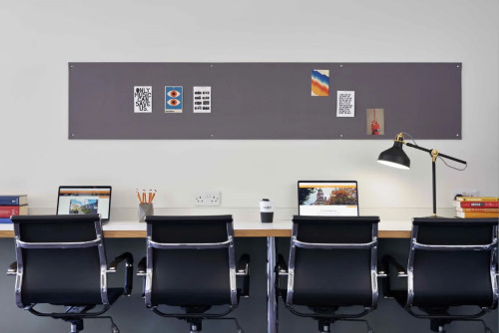 Student room in  with study area and shared facilities