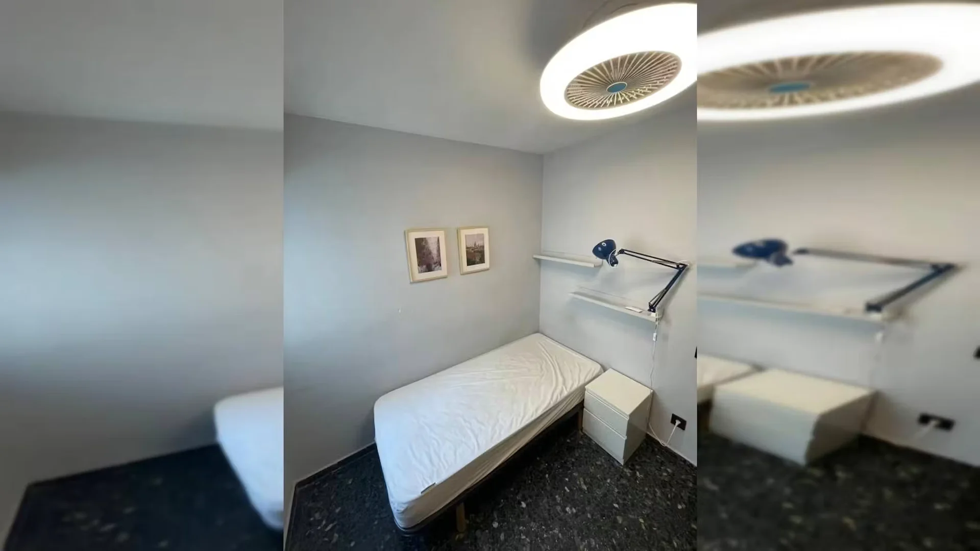 Quarto de estudante económico perto do campus em 