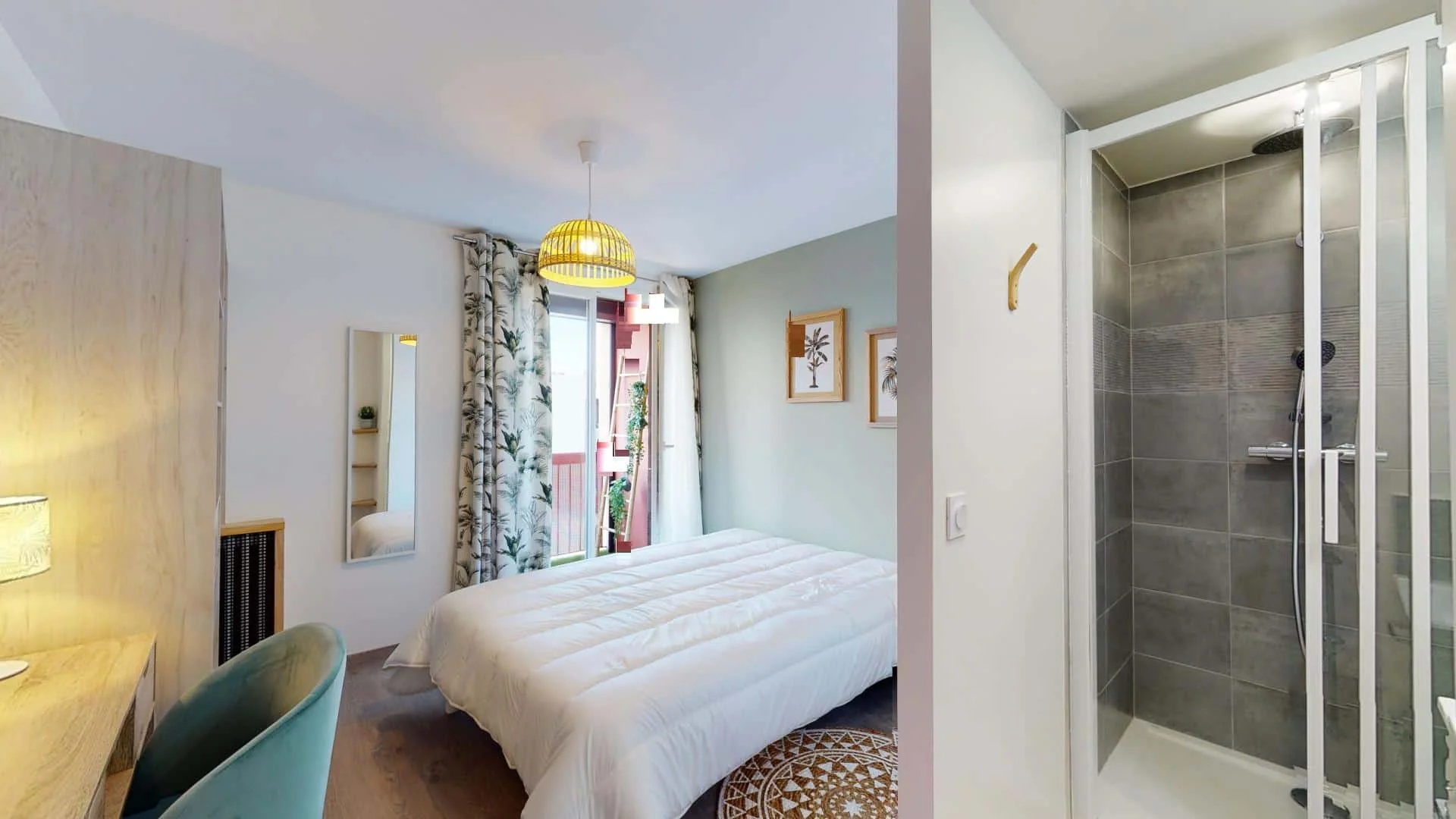 Habitación para estudiantes en  con modernas comodidades
