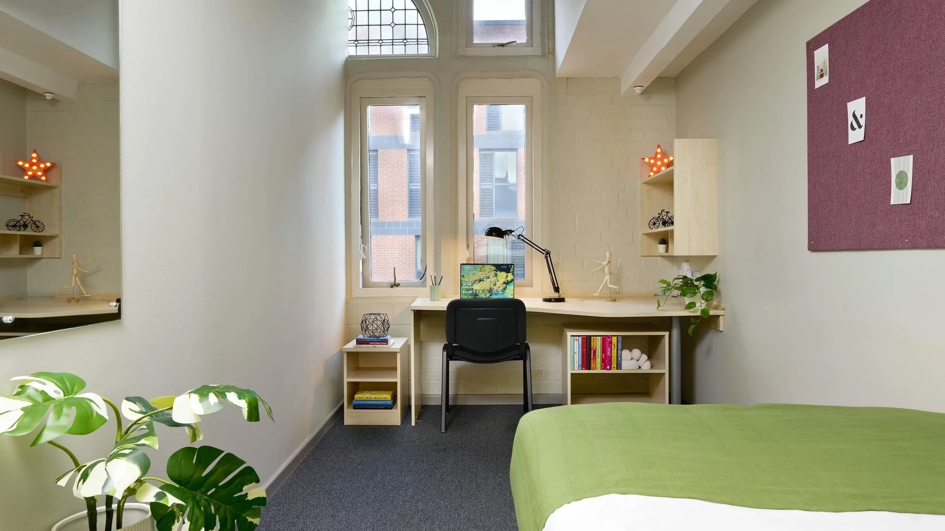Habitación estudiantil económica cerca del campus en