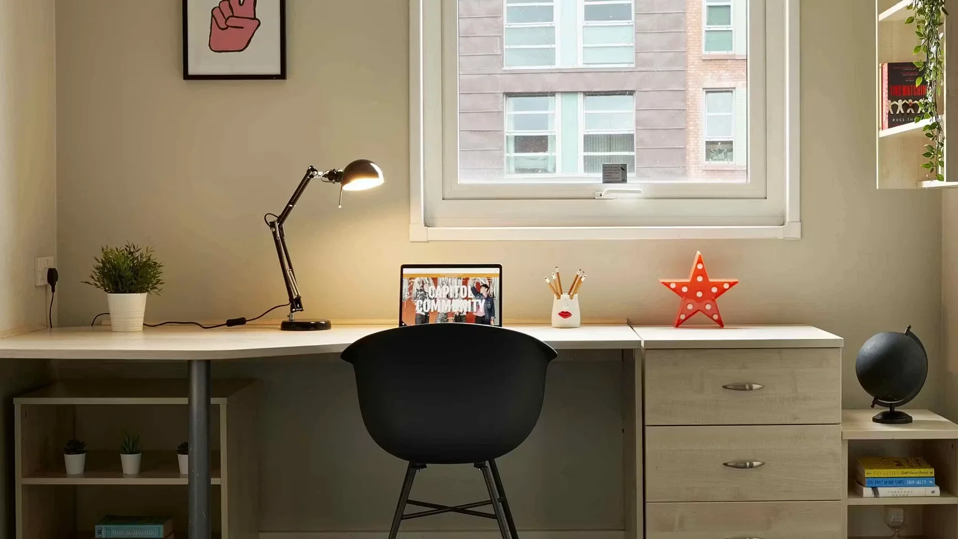 Quarto de estudante económico perto do campus em 