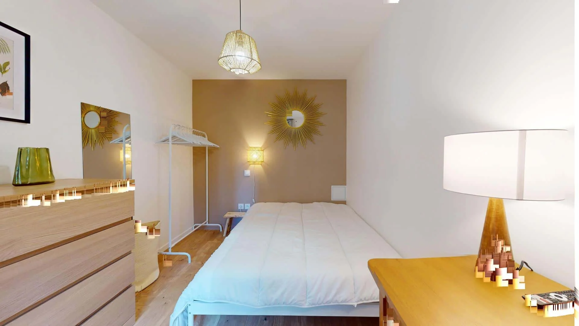 Zimmer in Studentenwohnung in  zu vermieten, voll möbliert