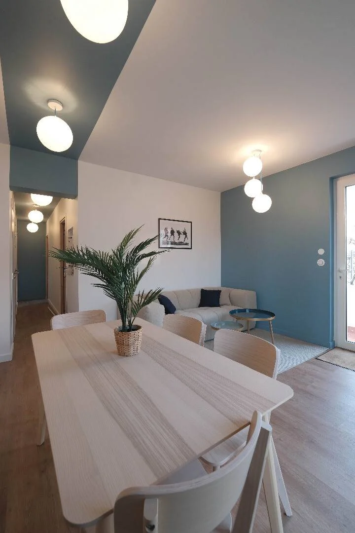 Student room in  with study area and shared facilities