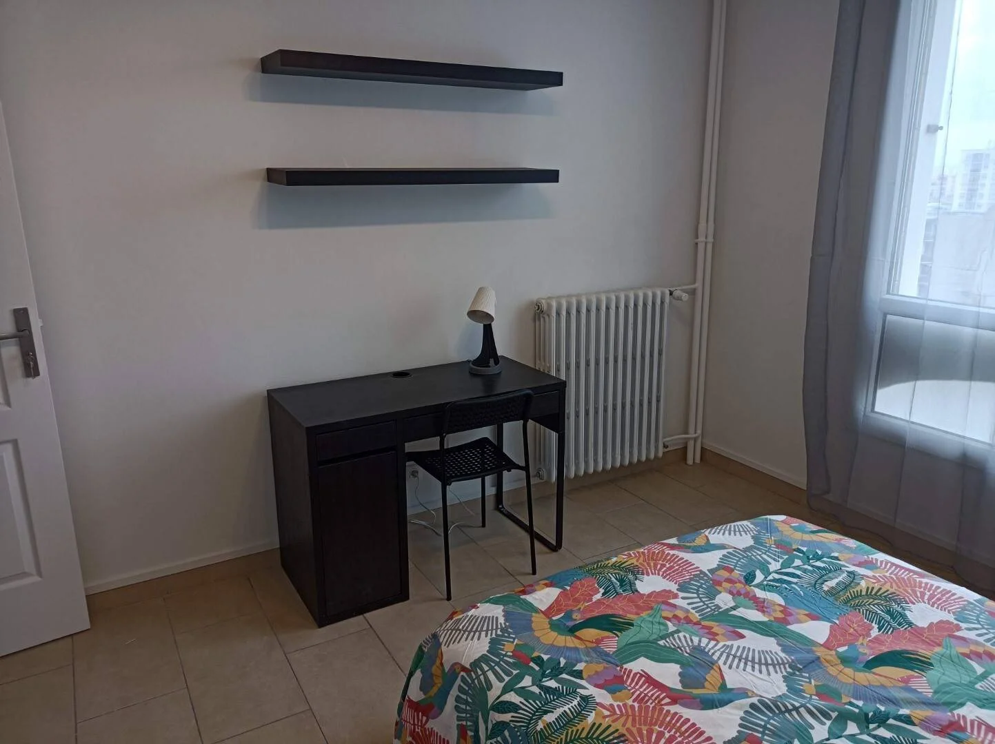 Student room in  with study area and shared facilities