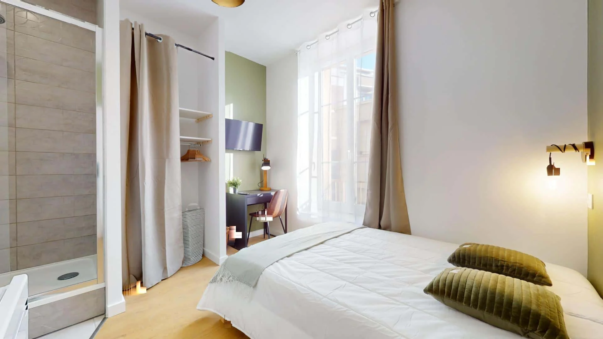 Studentenfreundliches Zimmer in mit modernen Annehmlichkeiten