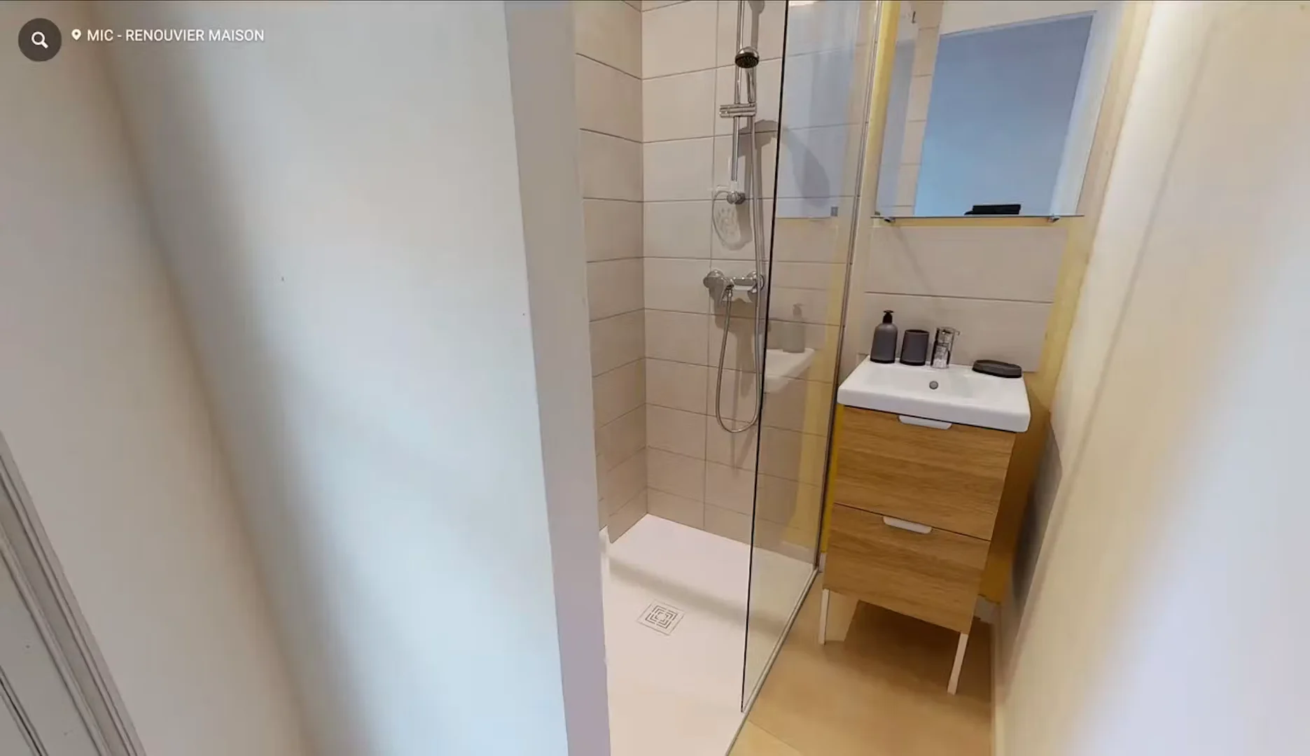 Student room in  with study area and shared facilities