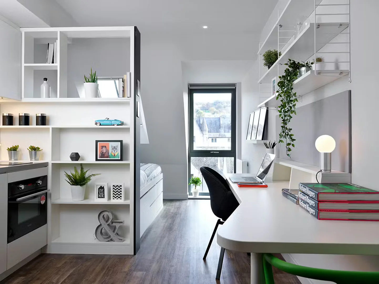 Student-friendly room in  with modern amenities