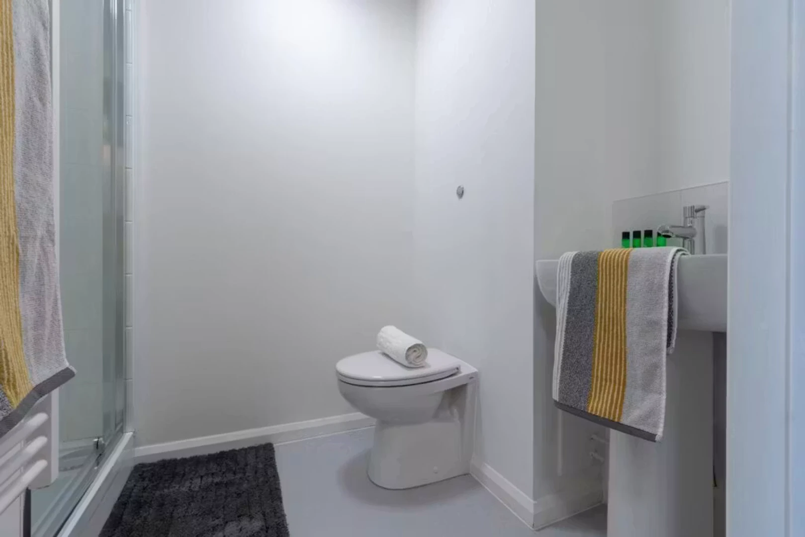 Quarto de estudante confortável e espaçoso em 