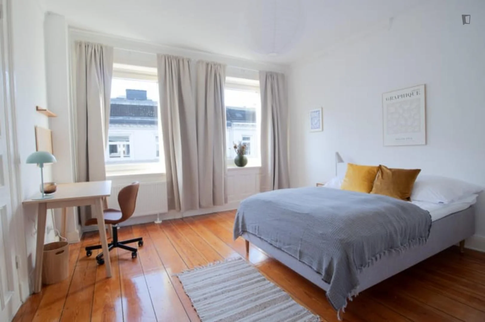 Quarto acolhedor para estudantes disponível em 
