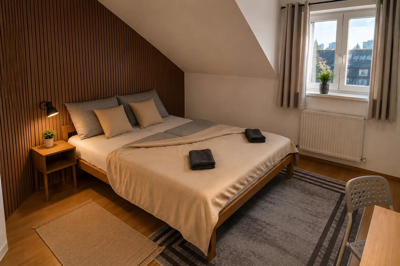 'de öğrenci dairesinde, tamamen mobilyalı kiralık oda