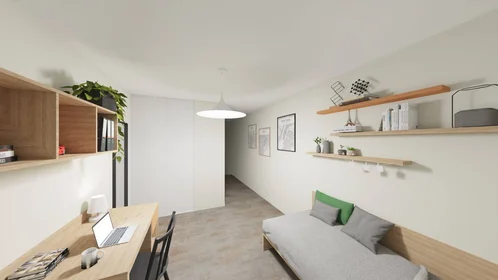 私人房间 在住宅内 在 Lyon, 69003, 12的图像2