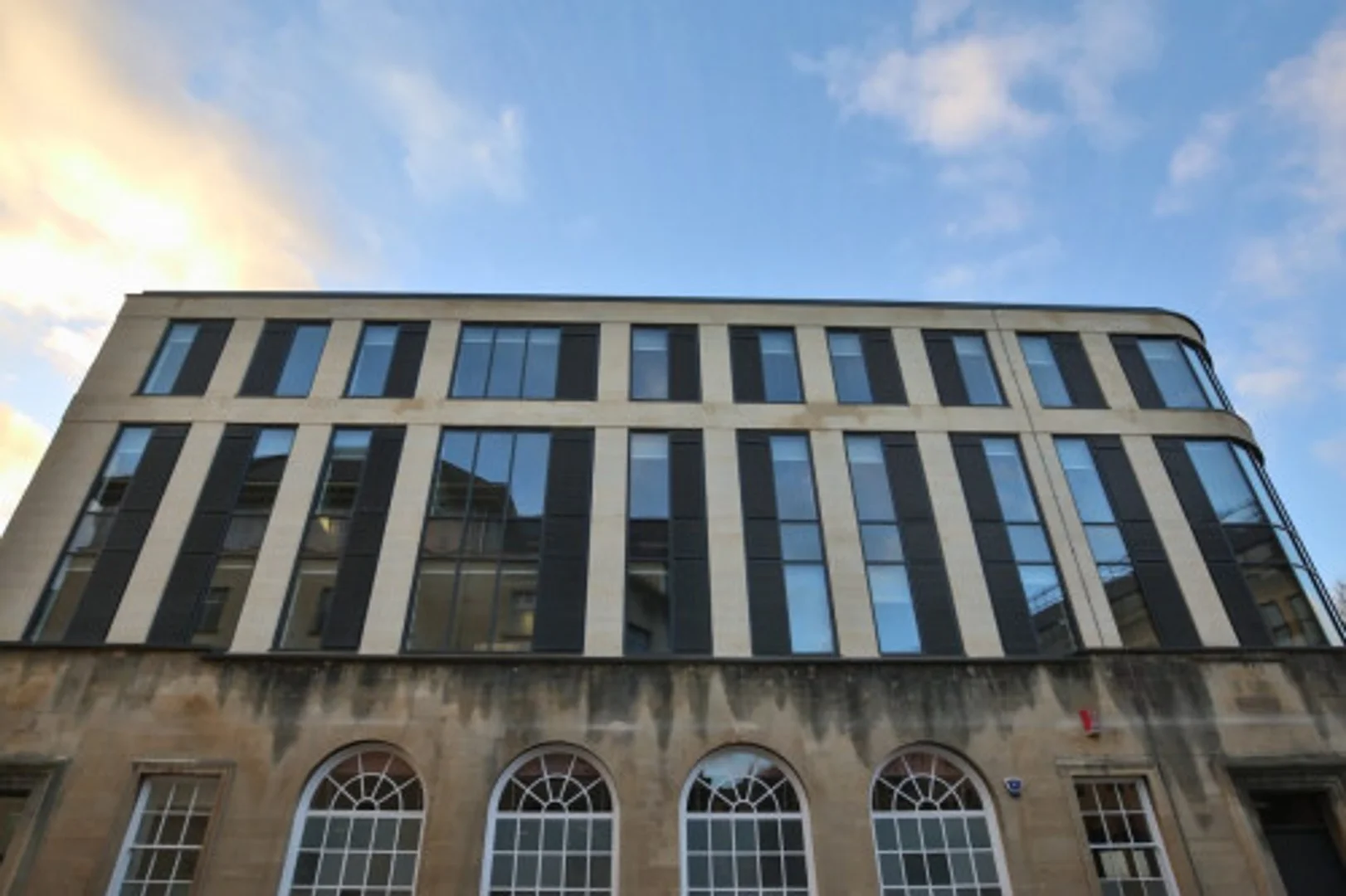 Student room in  with study area and shared facilities