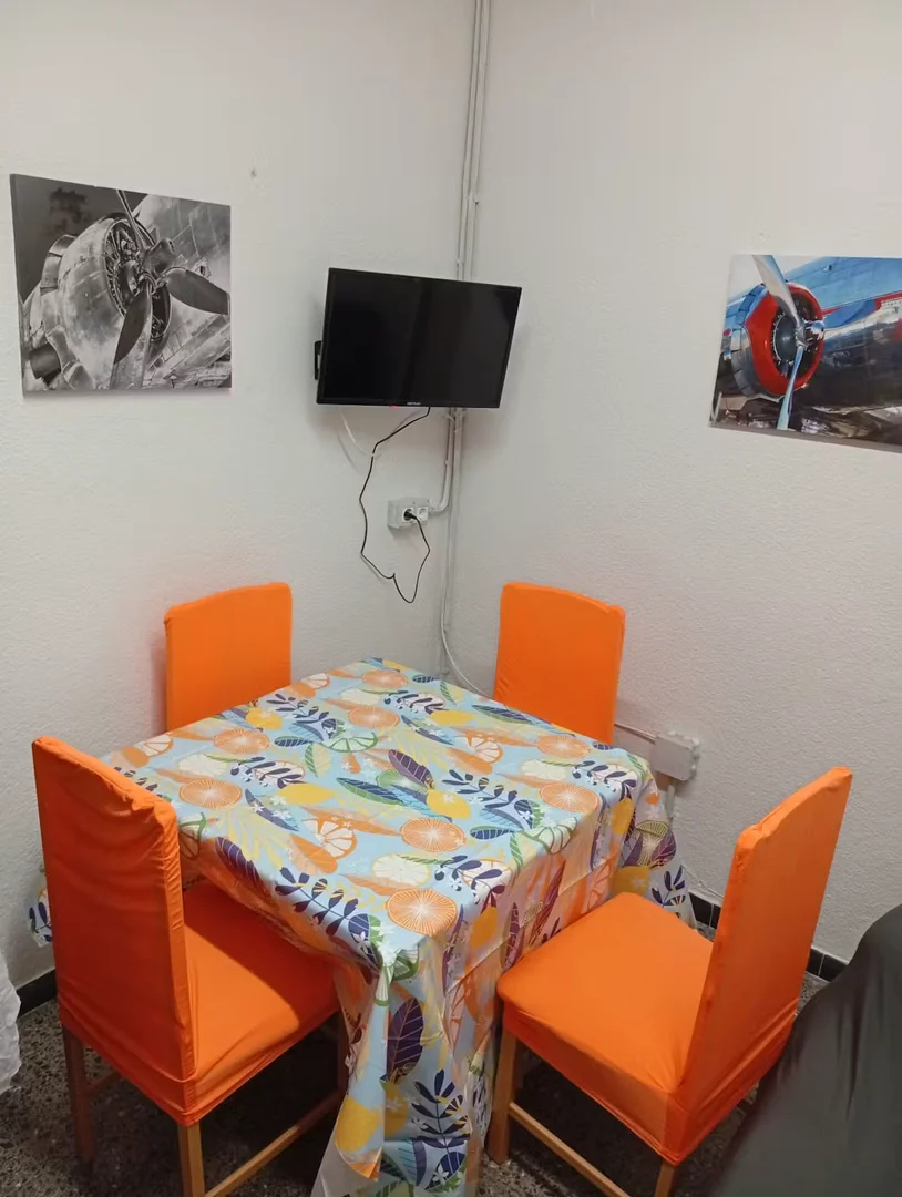 Student room in  with study area and shared facilities