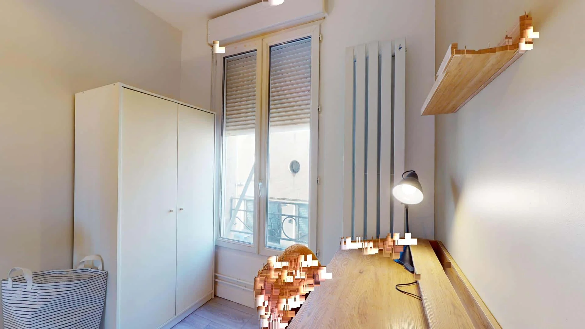 Quarto de estudante económico perto do campus em 