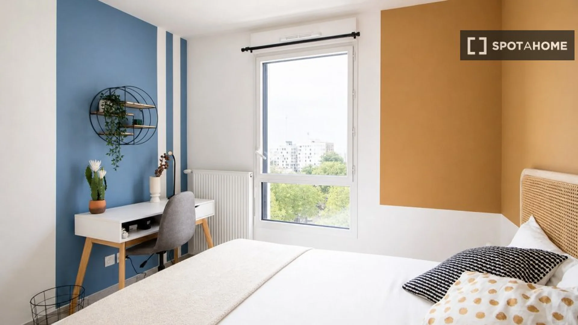 Niedrogi pokój dla studentów z dużym oświetleniem w 