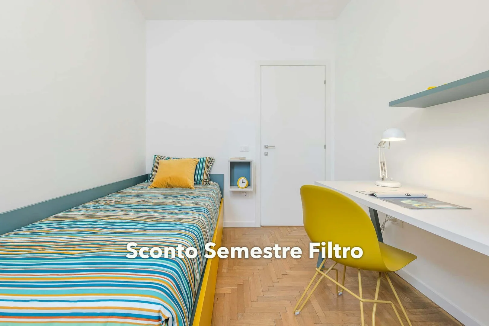 Student room in  with study area and shared facilities