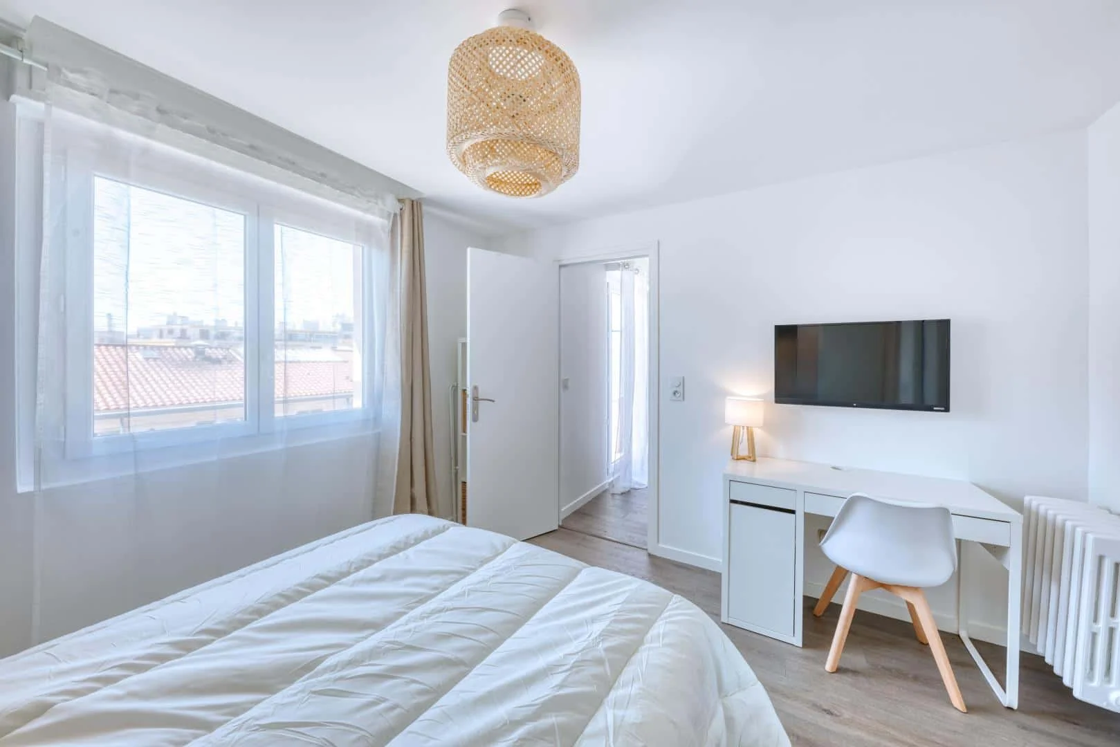 Quarto amigo do estudante em  com comodidades modernas