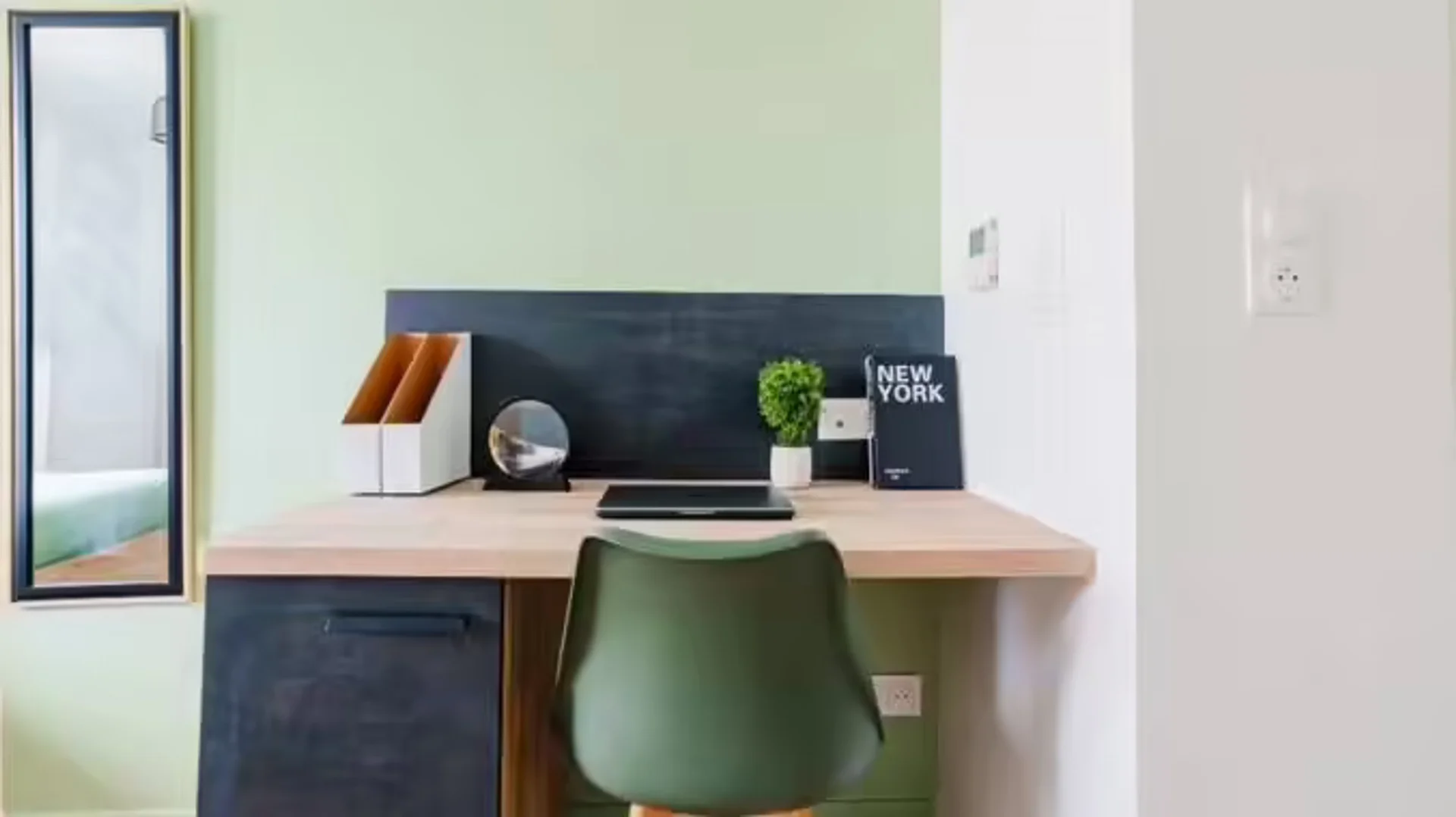 Chambre d'étudiant confortable et spacieuse dans 