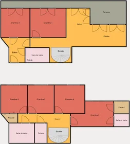 私人房间 在住宅内 在 33 bis Rue du Landy, 16的图像16