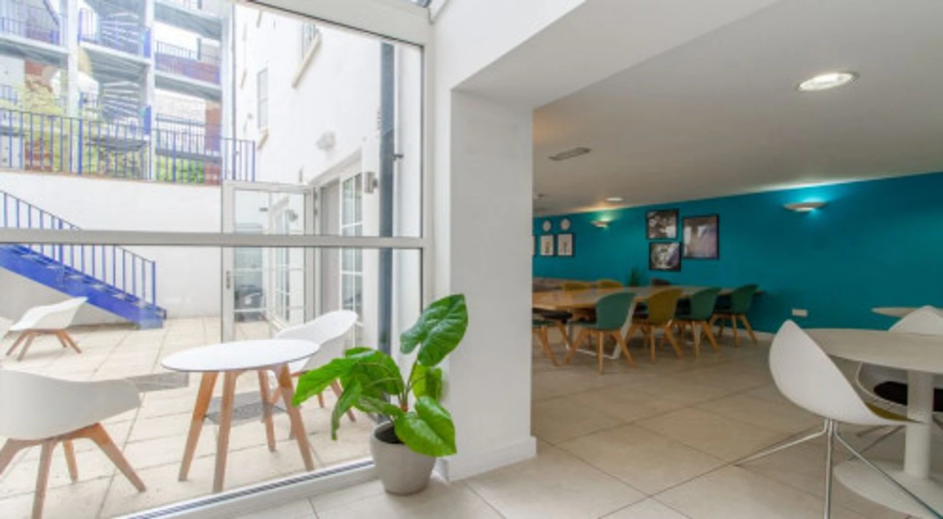 Student room in  with study area and shared facilities