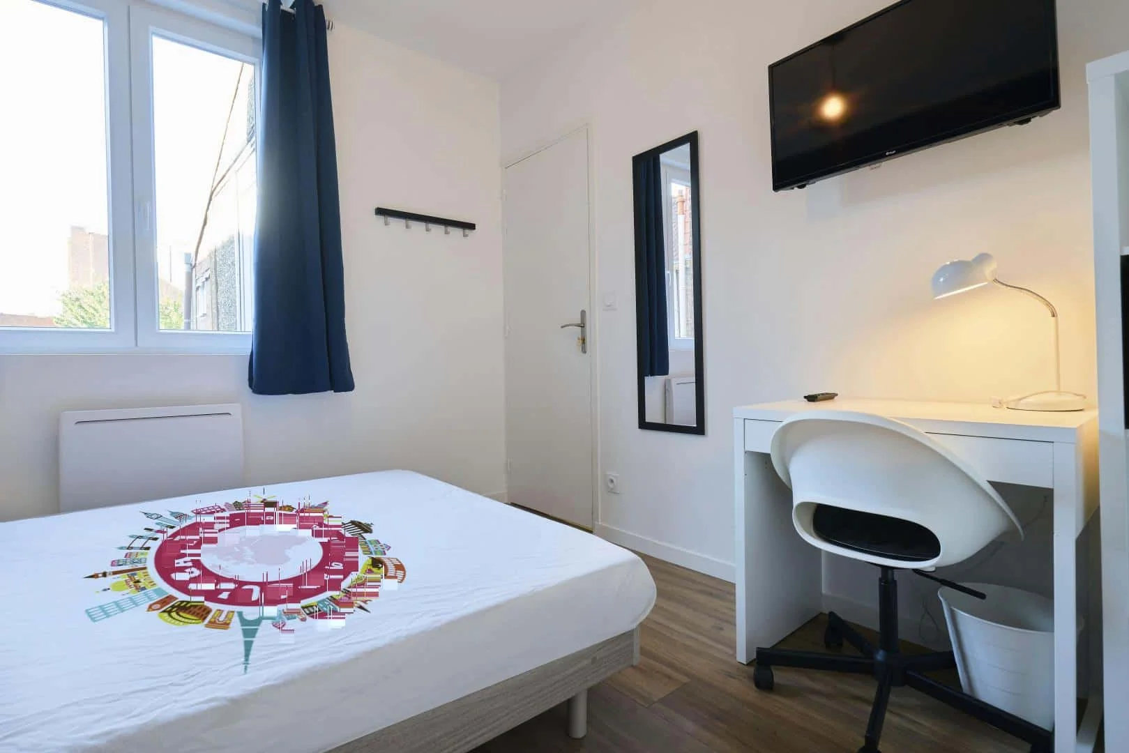 'de öğrenci dairesinde, tamamen mobilyalı kiralık oda