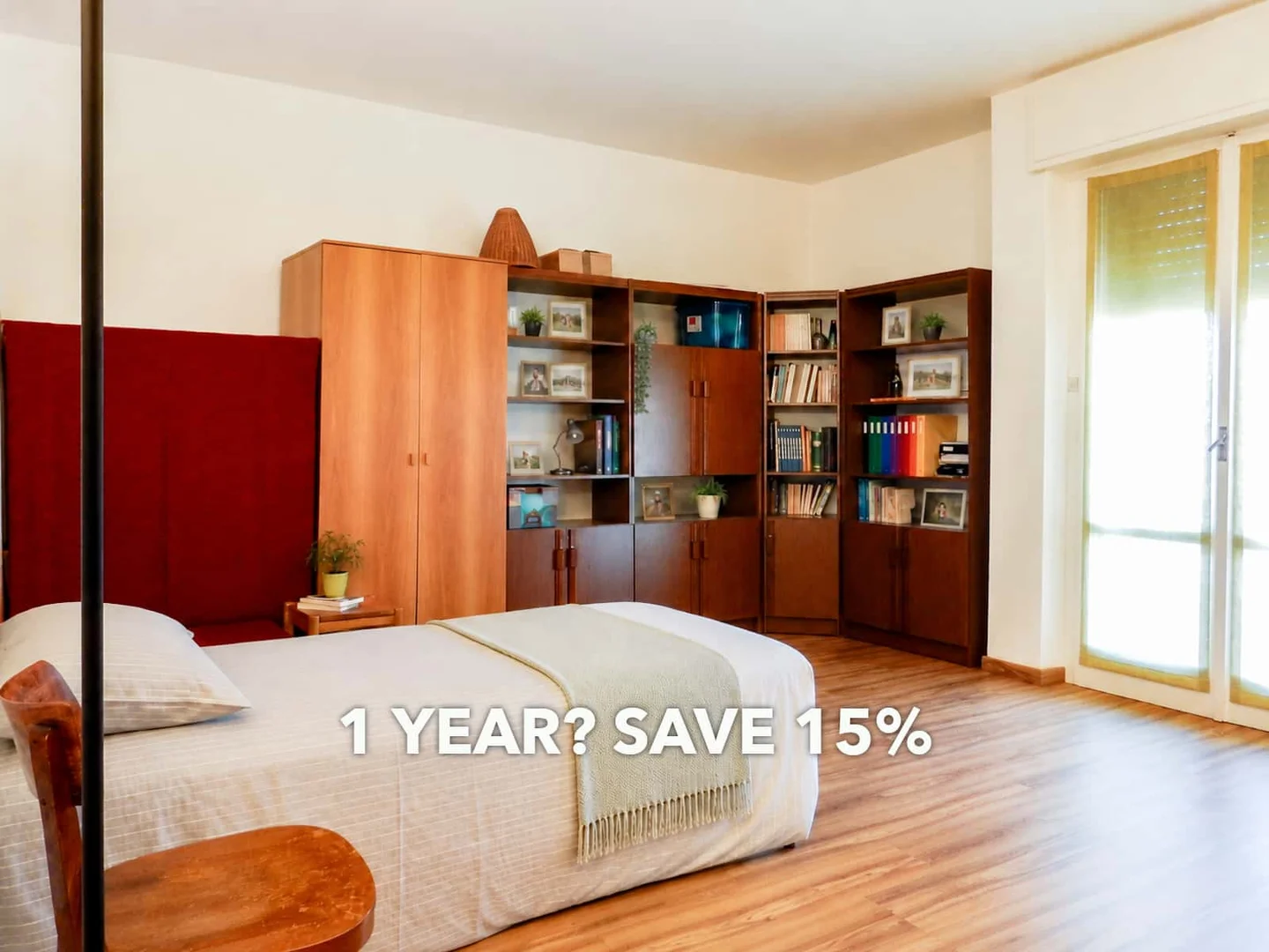 Affordable room for students with ample lighting in 
